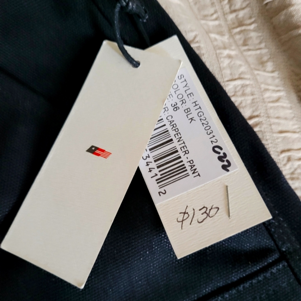 HTG Honor The Gift - Carpenter Jeans - Sz 36M - Black